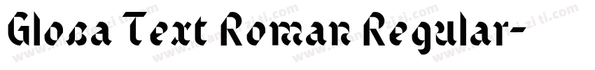 Glosa Text Roman Regular字体转换